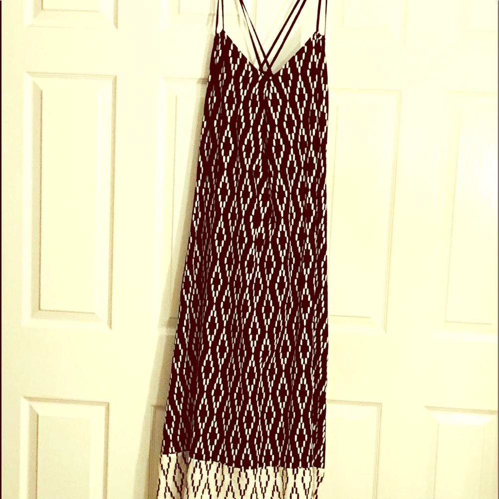 Banana Republic IKAT Print Maxi Dress Size 12P